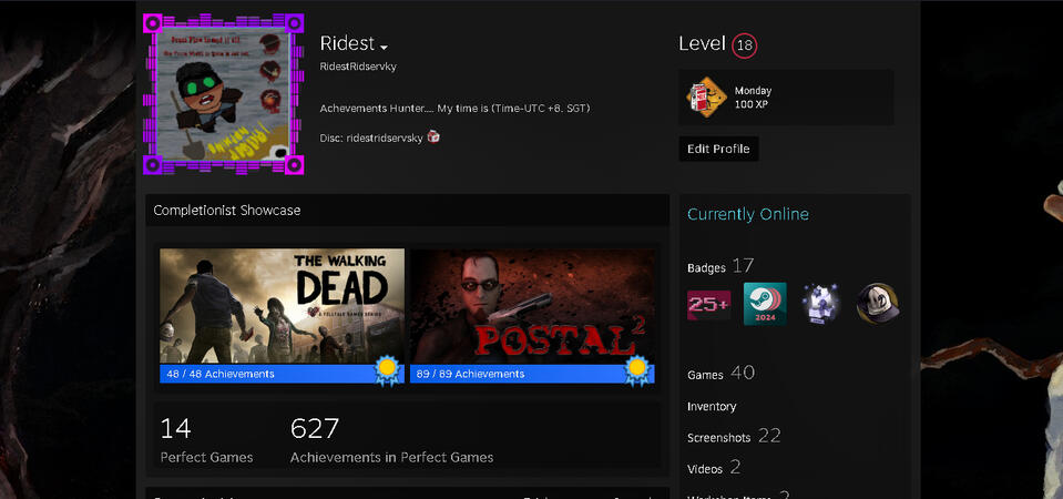Steam Account (as of 04/12/2025)